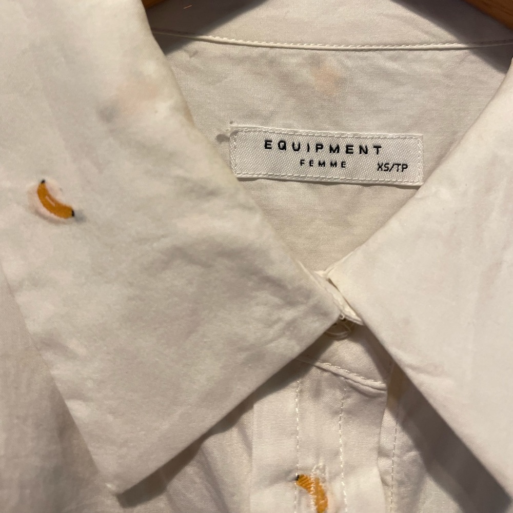 Equipment XS banana shirt